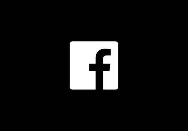 black Facebook logo
